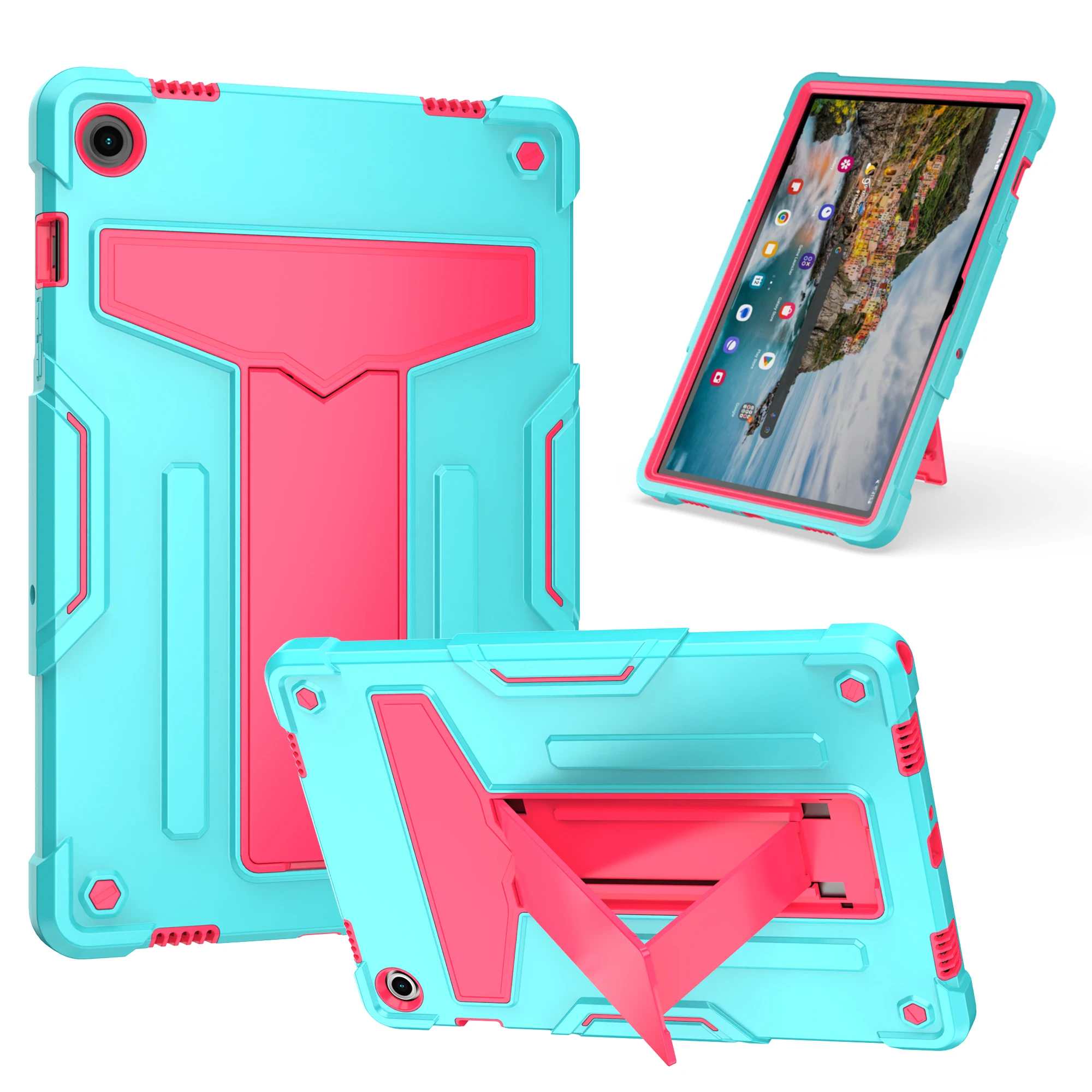 For samsung galaxy Tab A9 Plus 11inch SM-X210 SM-X216B SM-X218U Heavy Duty Kids Laptop Protector Hard Stand Shockproof Cover