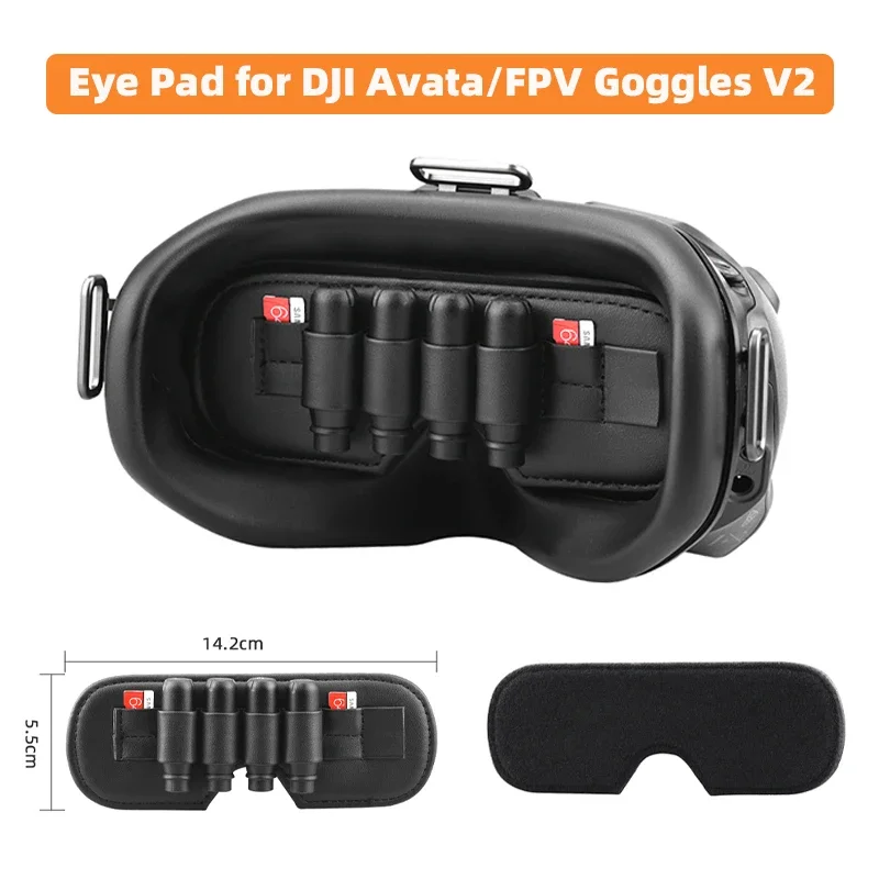 Antenna Storage Eye Pad for DJI Avata/FPV Goggles V2 Combo Lens Protector Cover, Sponge Eye Pad Face Plate Replacement Accessory