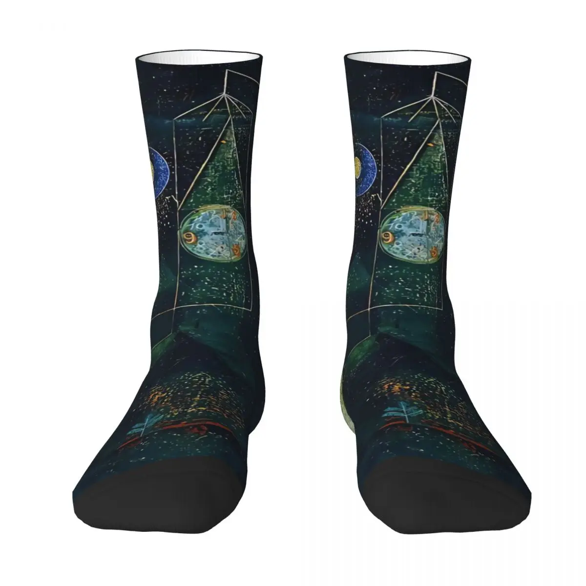 Fisherman Fishing Paul Klee Men Women Socks Outdoor Novelty Spring Summer Autumn Winter Stockings Gift