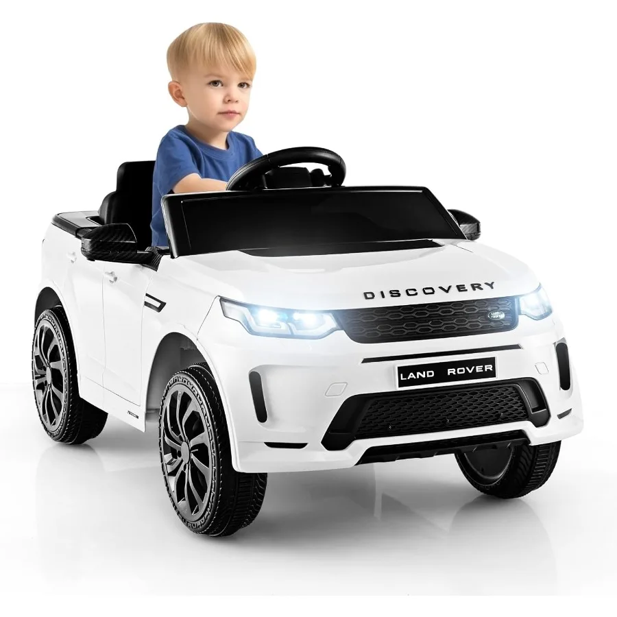 12Vライドオンカー ライセンス取得済みランドローバー電動車両 リモコン付き ロック可能なドア スロースタートシステム LEDライトと速度調整機能付き