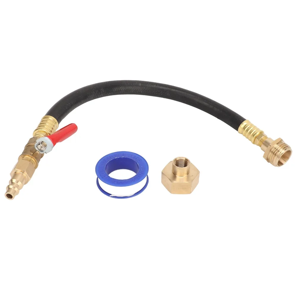 

Hose 13.58'' Length RV Winterize Kit 3/4 '' Adapter Sprinkler System Kit Blow Out Adapter Sprinkler Winterizing