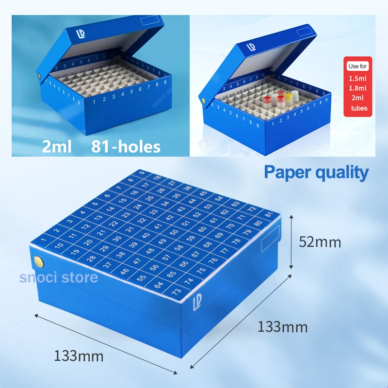 Tube box frozen storage tube box sample frozen box flip tube box