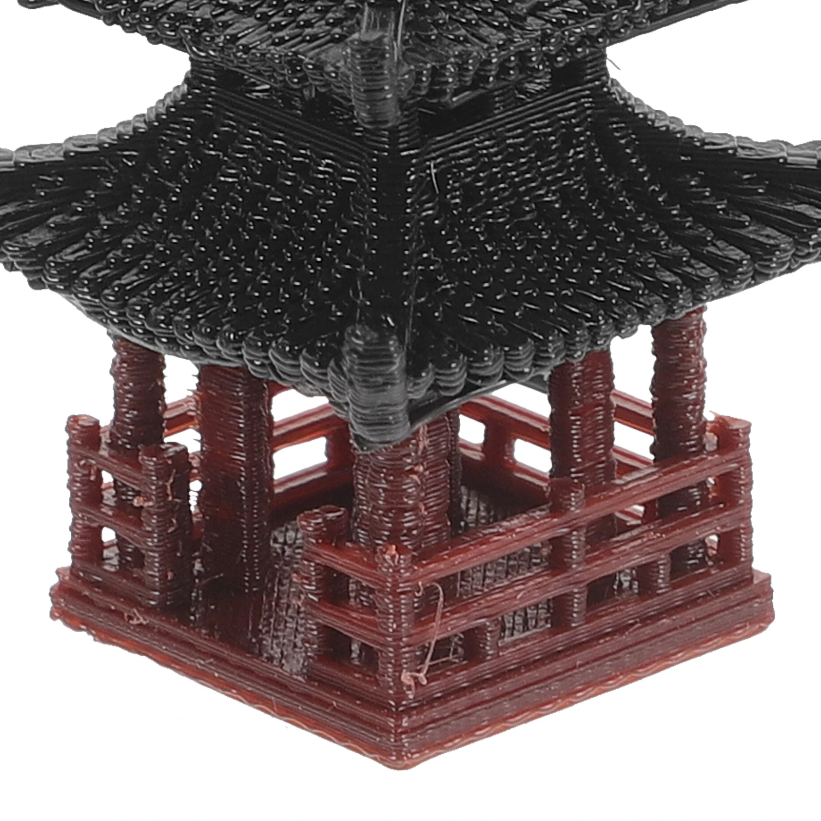 

Japanese Garden Decor Pavilion Statue Double Layer Miniature Figurine Zen Sand Table Ornaments Aquarium Decoration Metal Design