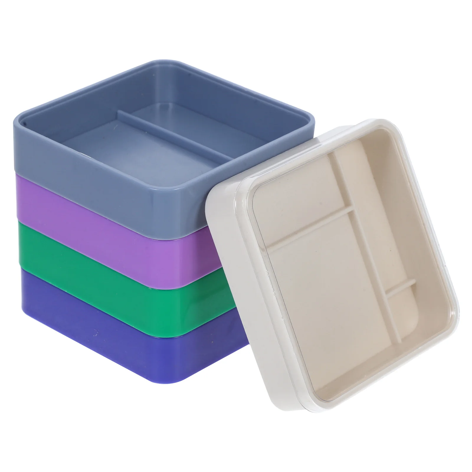 

Colored 5-Layer Watch Parts Organizer Box Small Plastic Storage Tray Lids Accessories Repair Tools Holder Container Practical