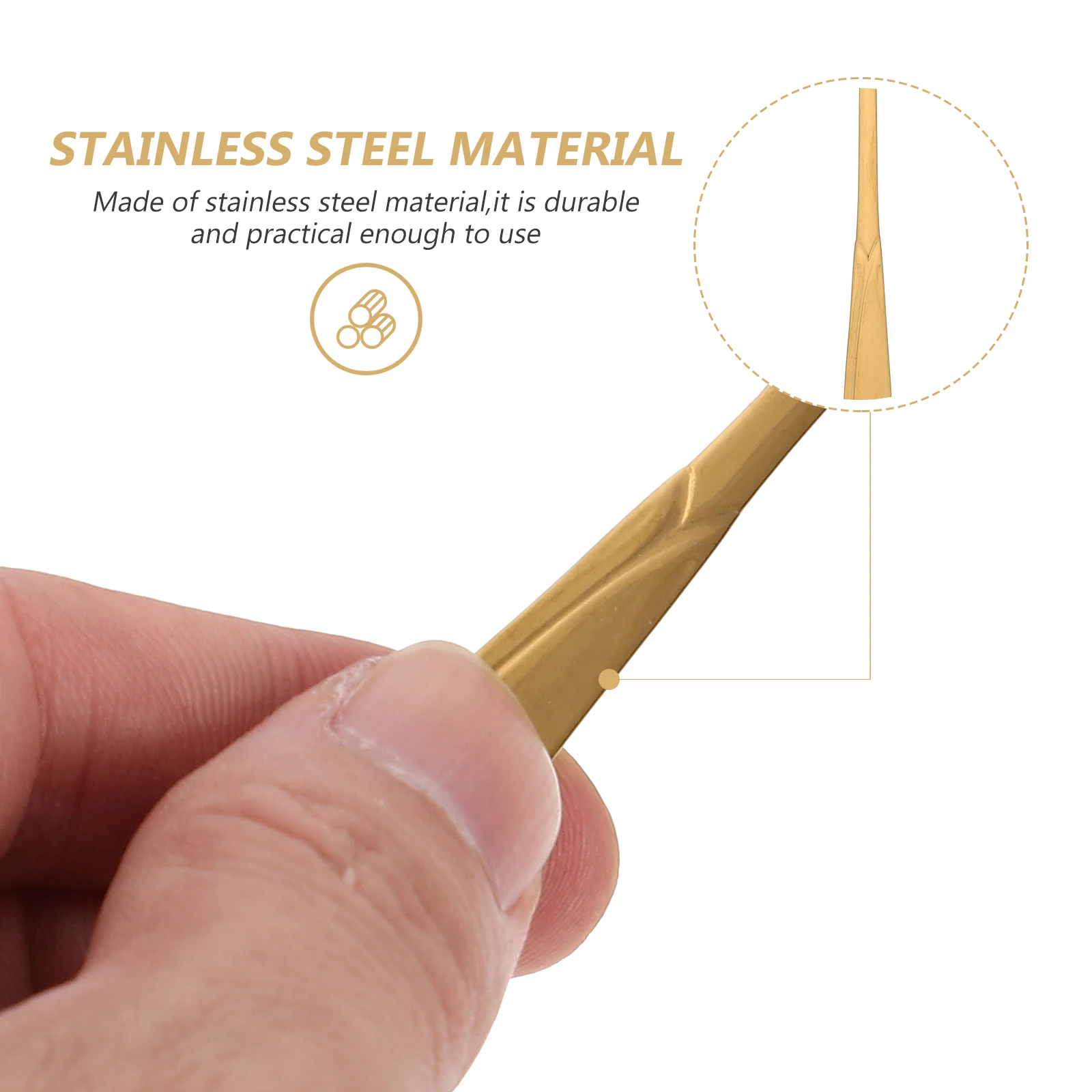 

Gold-plated Heart-shaped Spoon Coffee Spoons Golden Stainless Steel Water Droplet Banquet