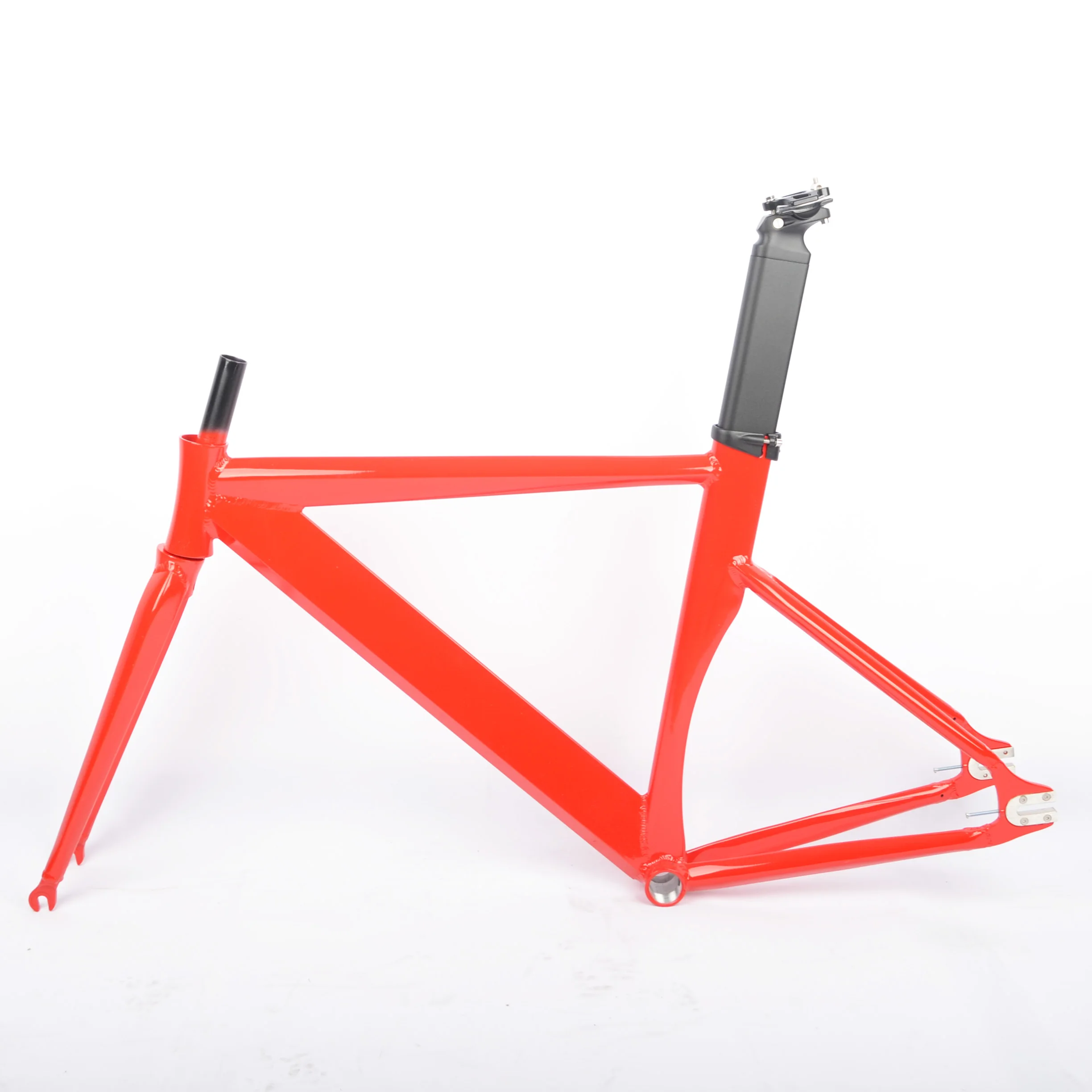 Bike Frame Fixed Gear Bicycle Frameset Single Speed Aluminum Alloy Material With Fork Cycling Parts