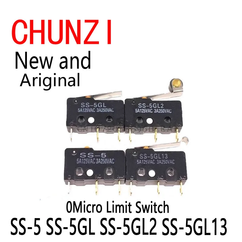 1Pcs Limit Micro Switch Three Straight Legs Mouse Side Key Momentary Micro Limit Switch SS-5 SS-5GL SS-5GL2 SS-5GL13