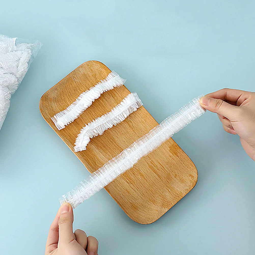 

300Pcs Disposable Food Preservation Covers Elastic Edging Bowl Plastic Wrap Food Storage Covers Fridge Fresh Plastic Wrap Cover