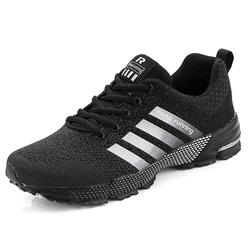 Men Running Shoes Breathable Outdoor Sports Shoes Lightweight Sneakers for Men Tenis Comfortable Athletic Training Footwear Male