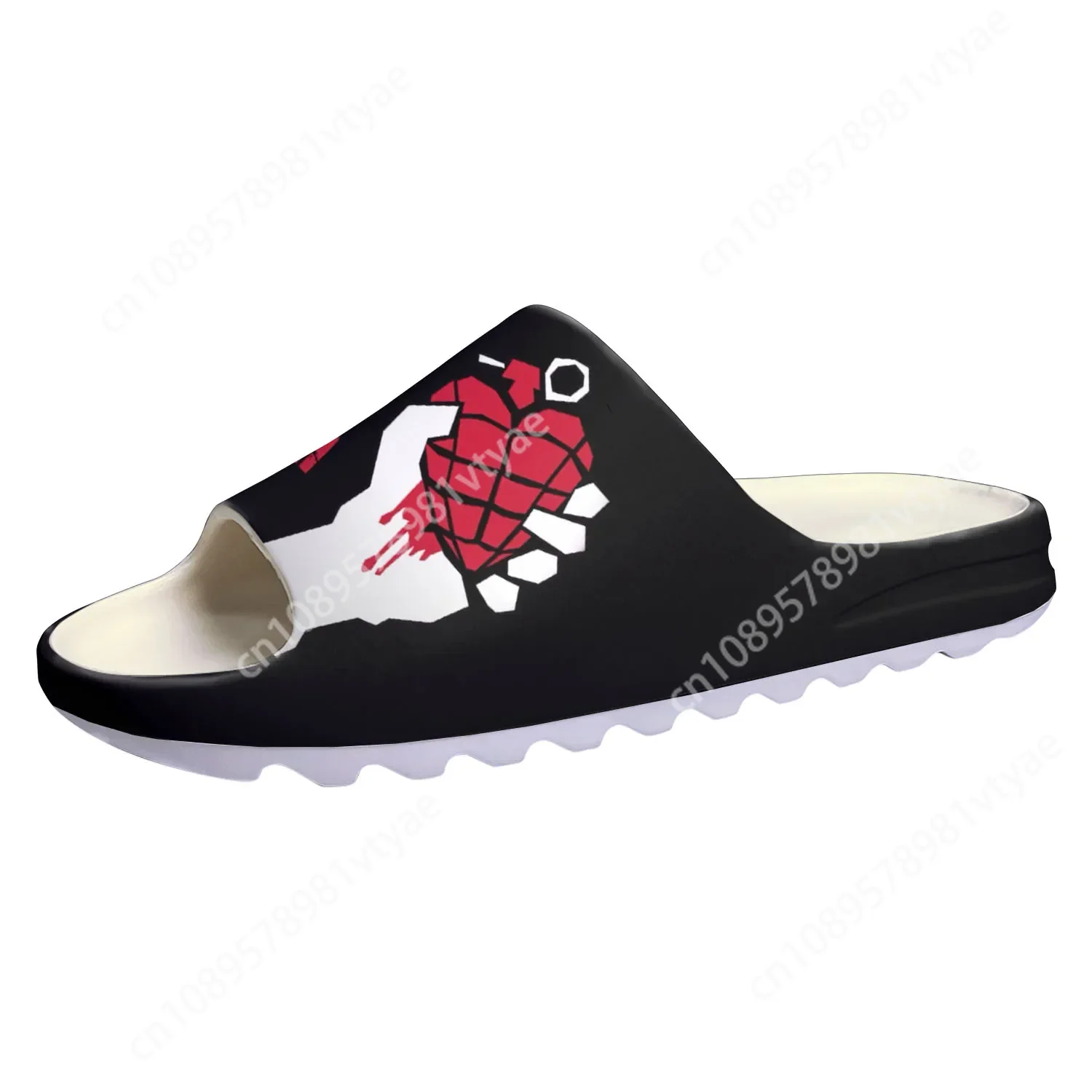 Green Day Pop Rock Band Soft Sole Sllipers Home Clogs Step on Water Shoes Mens Womens Teenager Beach Customize on Shit Sandals