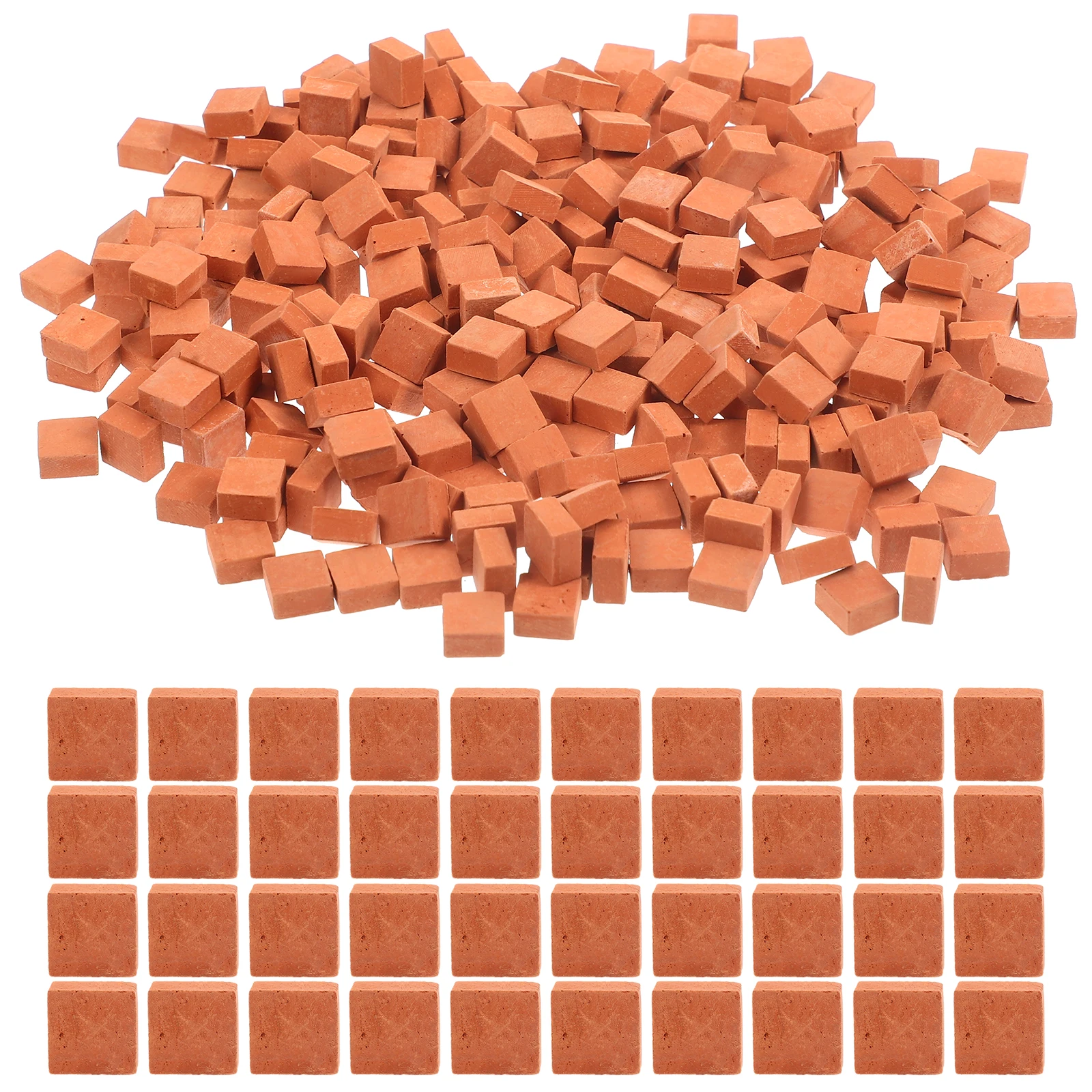 

280 Pcs Simulated Brick Small Models Mini Wall Bricks Miniature Tiles Firm Material Clay Artificial Accessories for Building