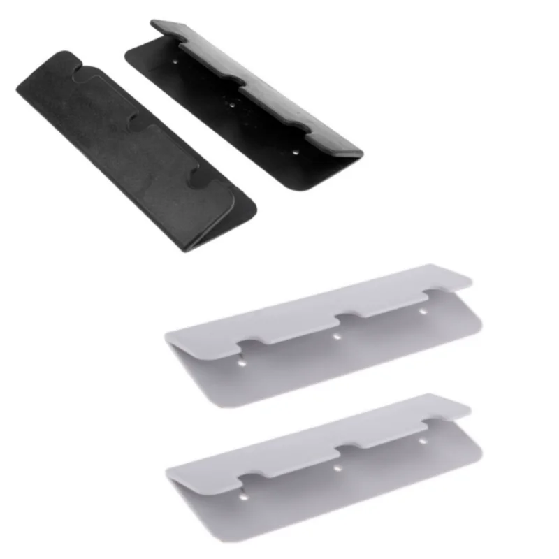 ISURE MARINE 2-Piece Rubber Boat Inflatable Boat Seat Hook PVC Yacht Canoe Seat Hook Clip Bracket Black Gray