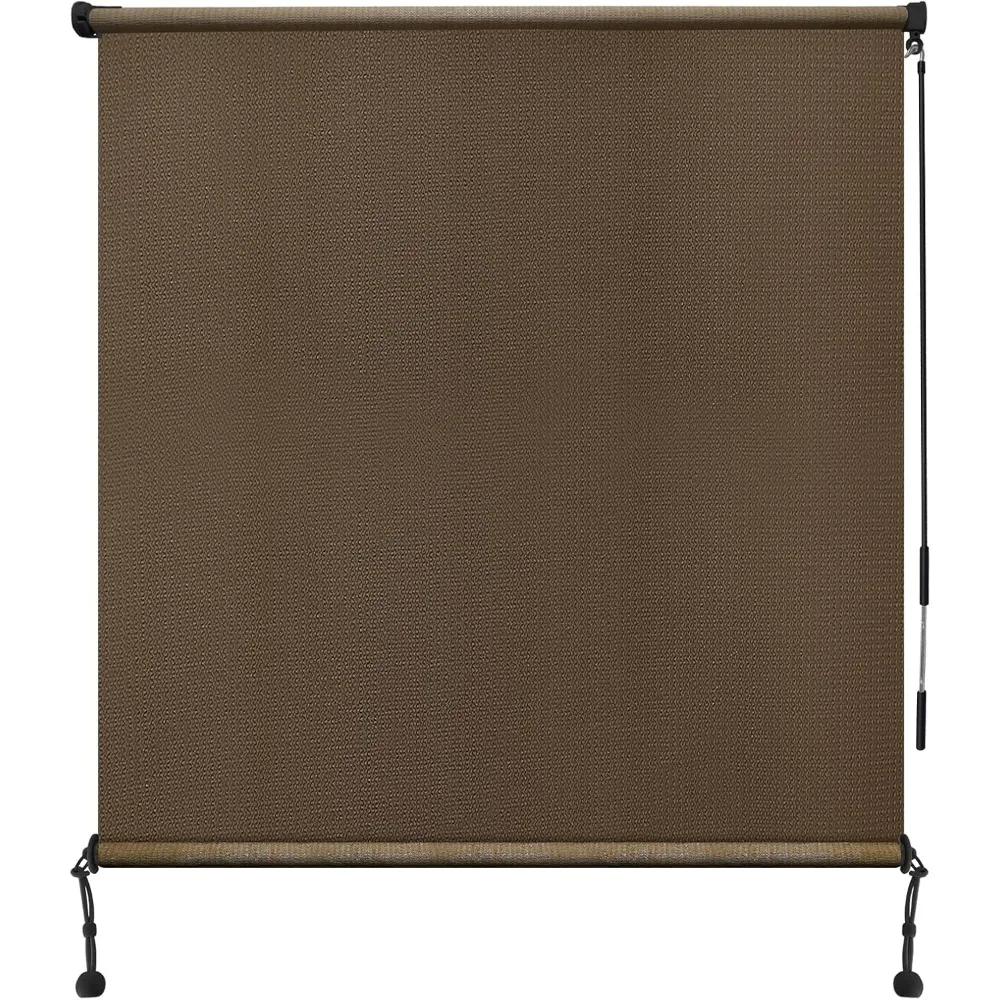 

Outdoor Roller Shades, 220GSM HDPE Exterior Cordless Patio Shades Roll Up Outdoor Blinds