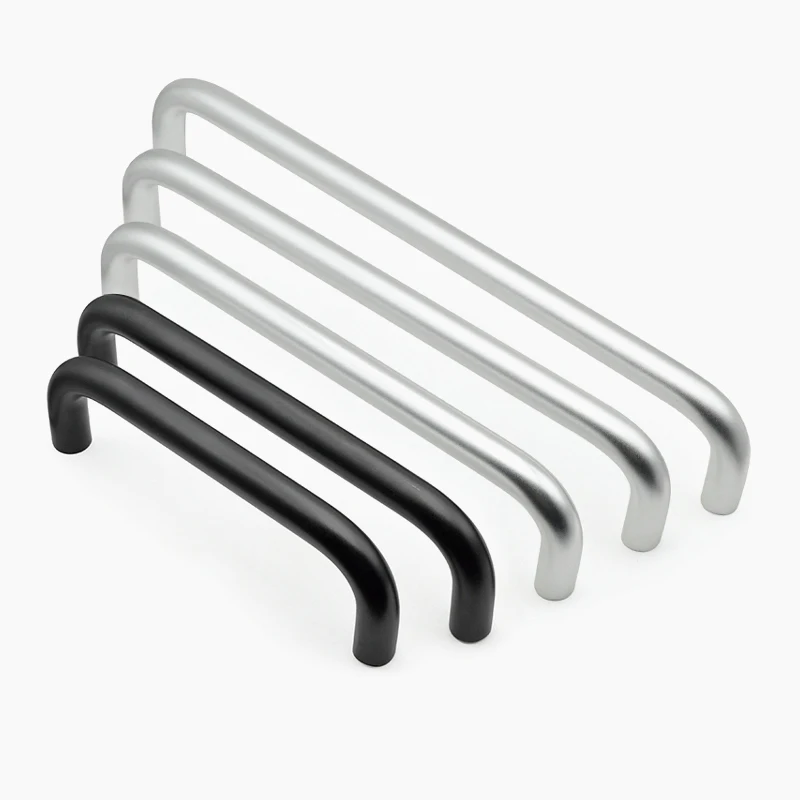 U-förmiger runder Griff aus Aluminiumlegierung, industrieller Schrankgriff mit hoher Tragfähigkeit, große Lochabstände 200/250/300/350/400 mm – Detail 2