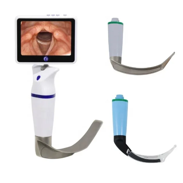 Digital Portable Medical Video Laryngoscope  With Visual Blade For Intubation Video Laringoscopio