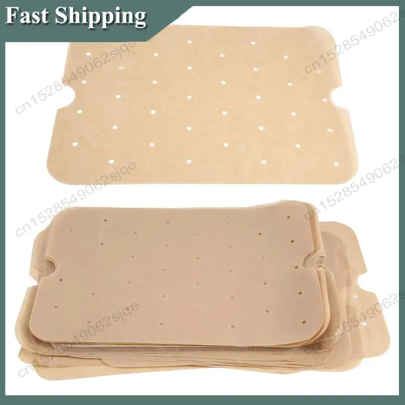 -ABKM 100 pièces papier pour friteuse à Air trou d'air friteuse à Air doublures en papier parchemin pour Ninja Foodi Smart FG551 accessoires de friteuse à Air