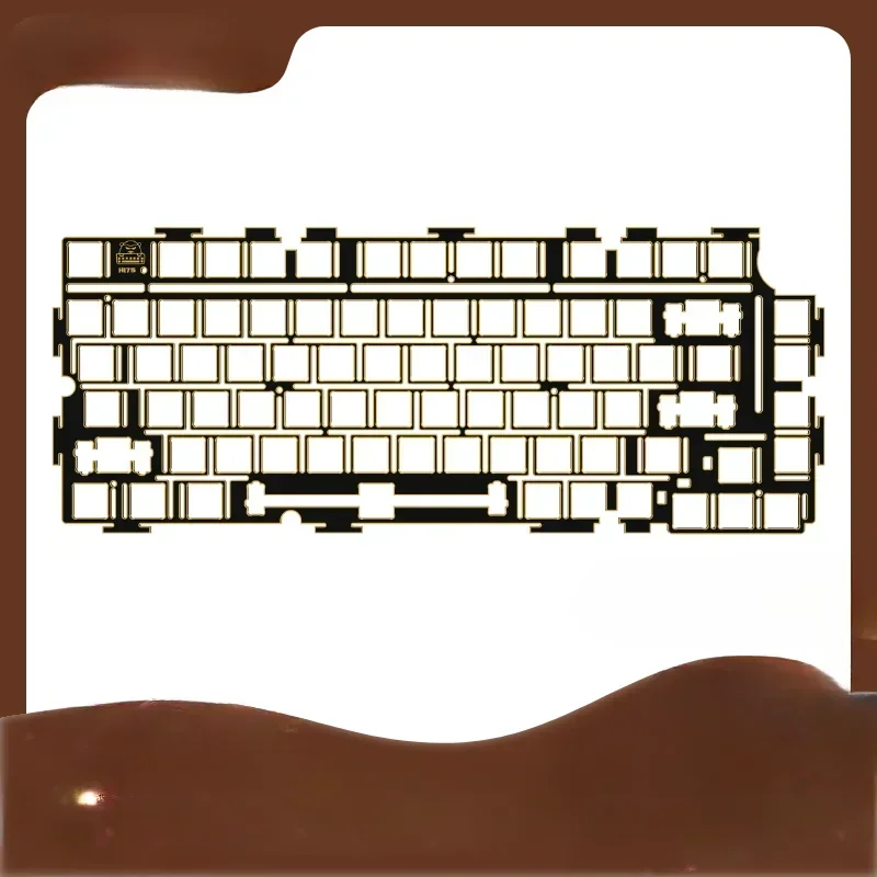 Customi Hi75 FR4 Positioning Plate Black Core Immersion Gold Extreme Single Key Slotting Positioning Plate Keyboard Accessories