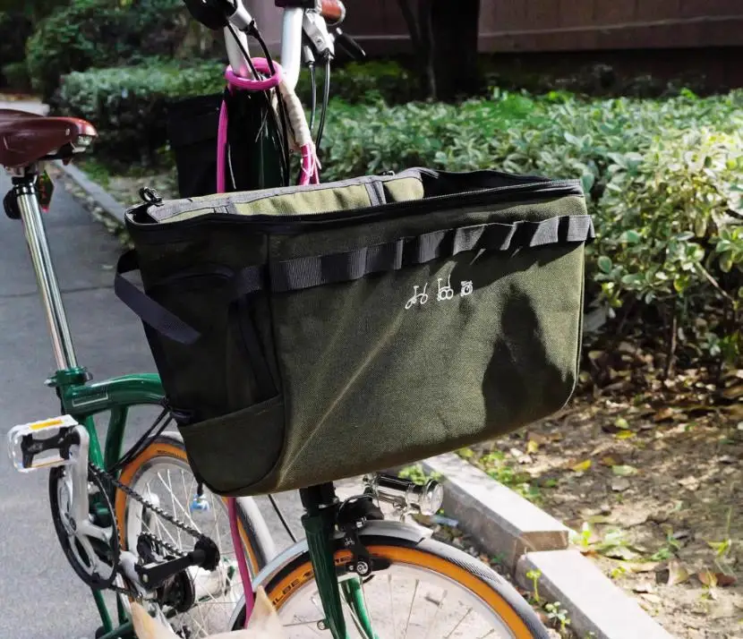 ブロンプトン用折りたたみ式自転車ペットバッグ,フロントバスケット