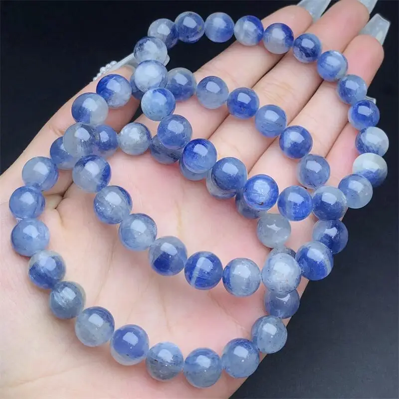 

Natural Kyanite Bracelet Women Men Handmade Stretch Rope Bracelet Luxury Jewelry Energy Healing Gift 1PCS