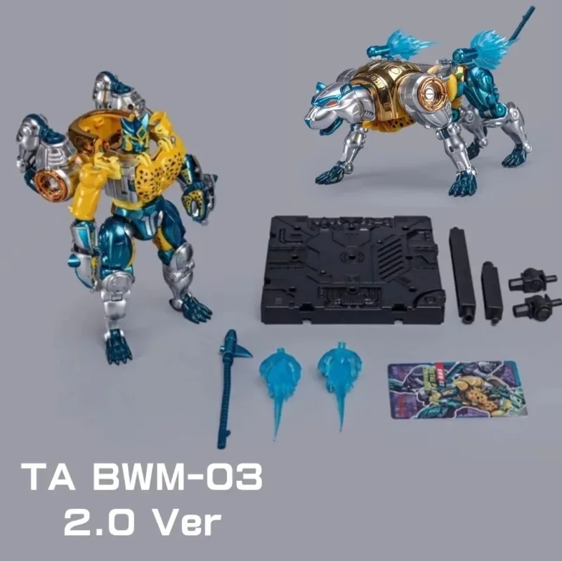 

TransArt Transformation TA BWM-03 2.0 Ver Cheetor Commander Beast War Action Figure Robot Toys