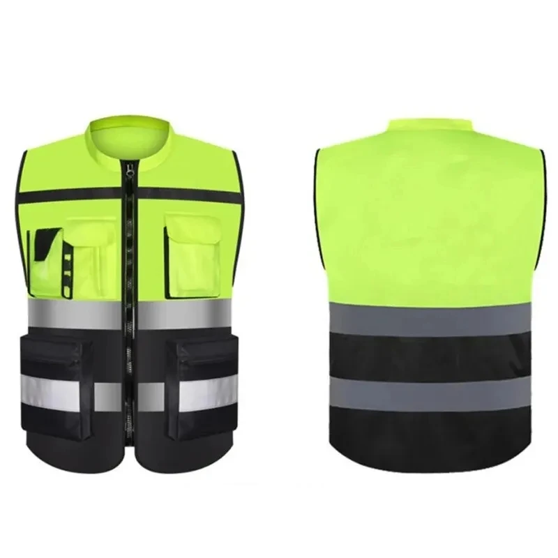 Imagem -04 - Visibilidade Reflective Safety Reflective Vest Personalizado Night Cycling Roupas de Trabalho para Trabalhadores da Construção Civil Alta