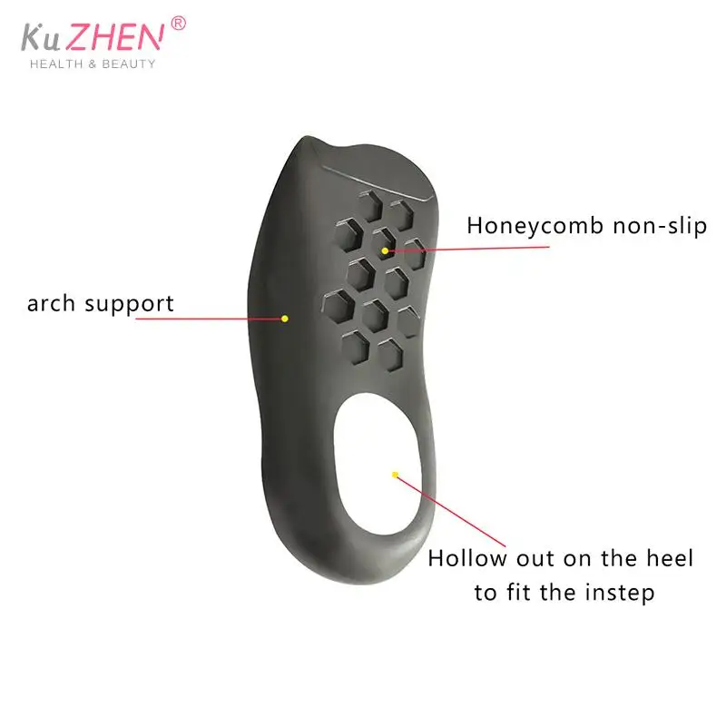 1Pair Plastic Large Size Insole For Flat Foot O-shaped Leg Arch Support Plantar Fasciitis Shoes Orthopedic Insoles For Flat Feet