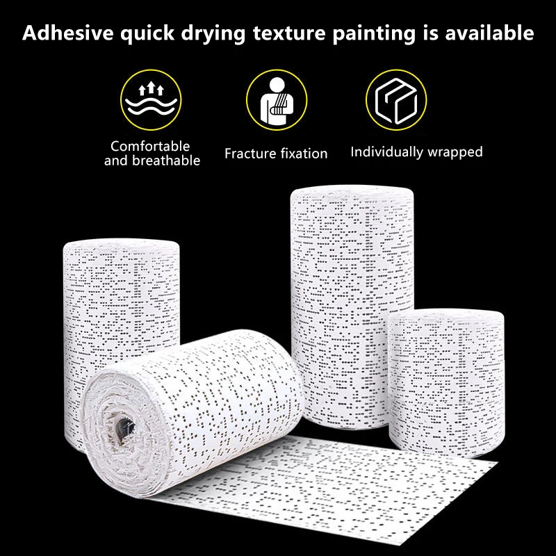 1 لفة الطبية كسر تثبيت الجص ضمادة يلقي العظام الشريط القماش الشاش الطوارئ العضلات الشريط الإسعافات الأولية واقية #5