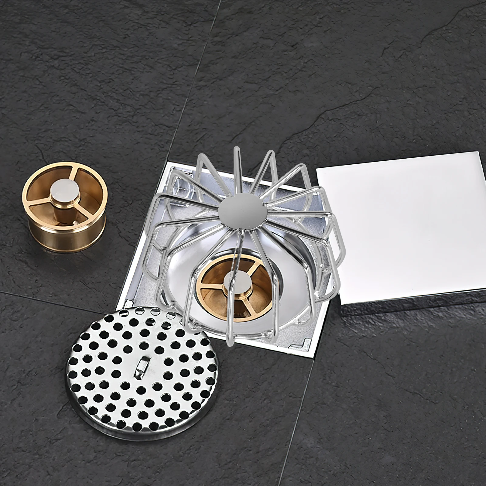 

Roof Drain Filter Wire Mesh Durable Anti-Block Gutter Guard Leaves Food Waste Protector Outdoor Drain Cover Roof Strainer