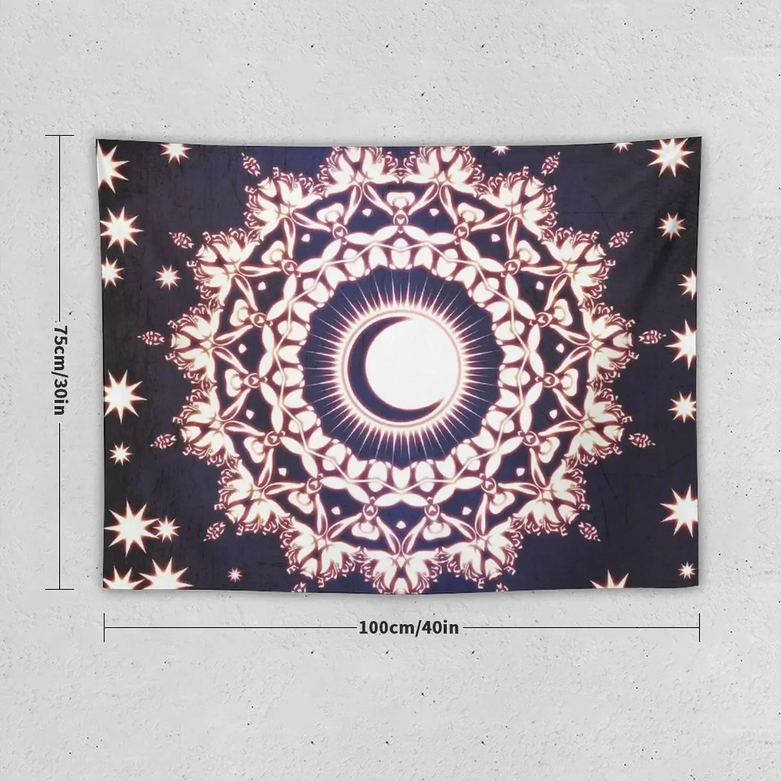 Sun Moon & Stars Glowing Spiritual Meditation Zen Hippie Mandala Tapestry Bedroom Decoration Decoration Bedroom Tapestry