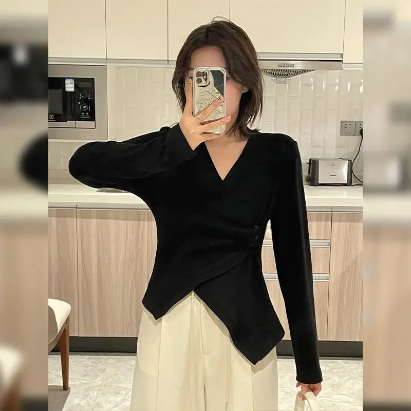 

Cardigan Women Slim Warm Autumn Clothing Korean Style V-neck Lovely Popular Single Breasted Knitwear All-match New Arrival Cosy