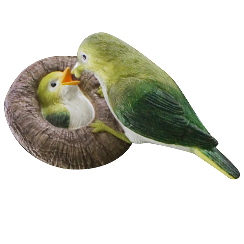 

Small Outdoor Figure Landscape Ornament for Garden Bird Resin Statue Courtyard Accessory
