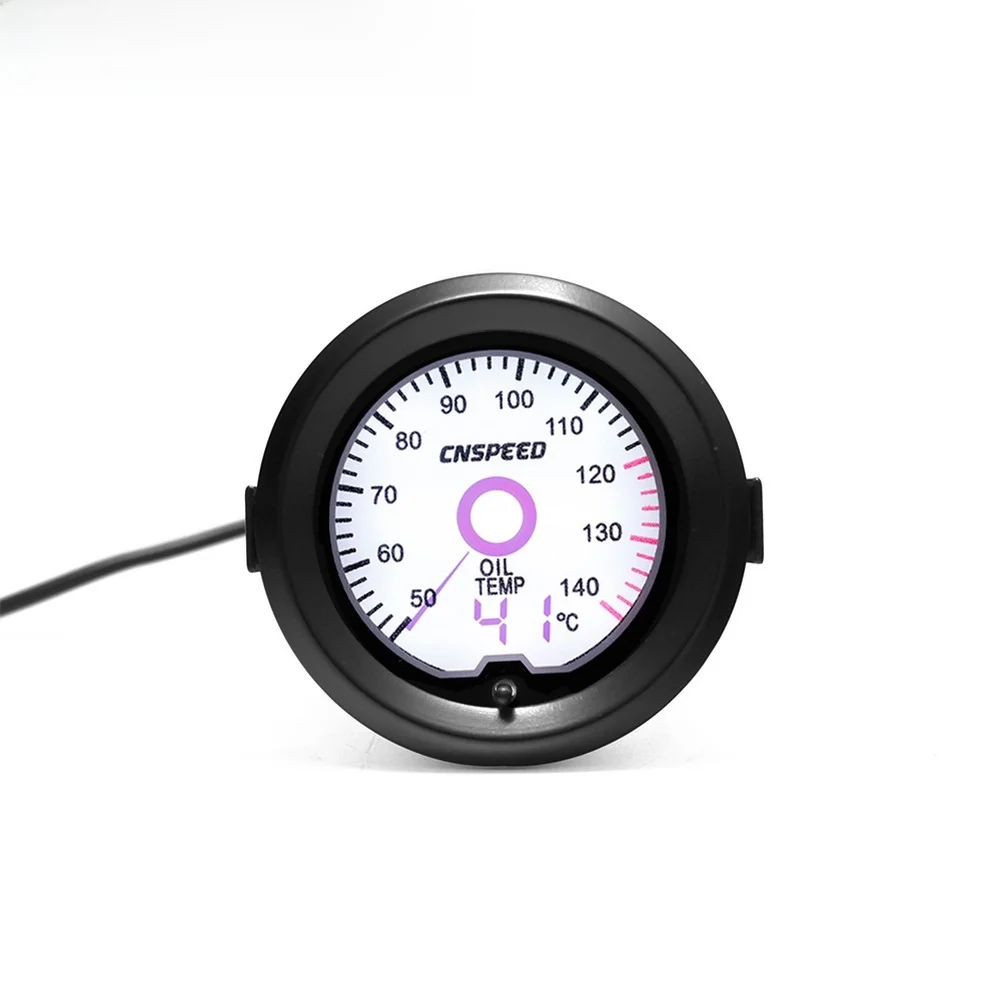 7 Color Display LCD Temp Gauge For Daily Driving Accurate Tracking ABS Aluminum Build Vibrant Backlight Digital Precision