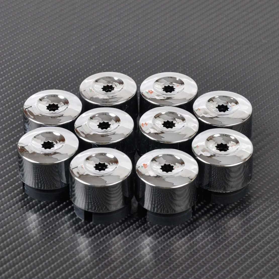 10Pcs Chrome Car Wheel Lug Bolt Nut Cap Cover 7l6 601 173a 2zz For Vw Touareg 2004 - 2010 2011 2012 2013 2014 Auto Accessories view 2