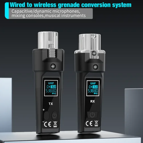 Imagen 2 del producto Micrófono dinámico convertido en micrófono inalámbrico Streaming Live XLR Sistema con micrófono inalámbrico con conversión de micrófono dinámica