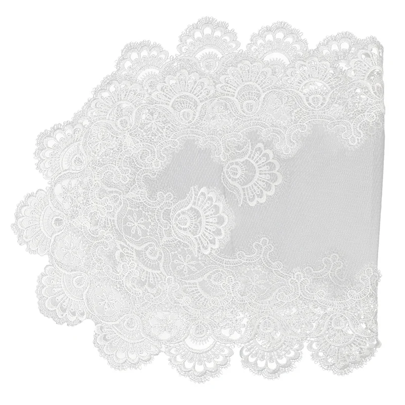 Mantel de centro para sala de estar, cubierta de mesa de centro de comedor, decoración de centro de mesa, bordado de encaje, hogar