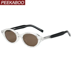 Peekaboo small frame sunglasses retro women leopard black grey unisex polarized sun glasses for men uv400 accessories male