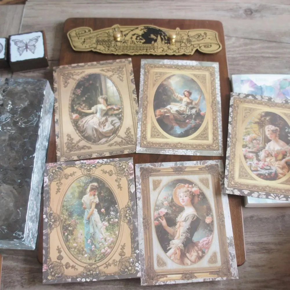 

30-листовые персонажи и животные в опере, портреты, дизайн фона, крафт-бумага, подарочное украшение, скрапбукинг, ручная работа, сделай сам