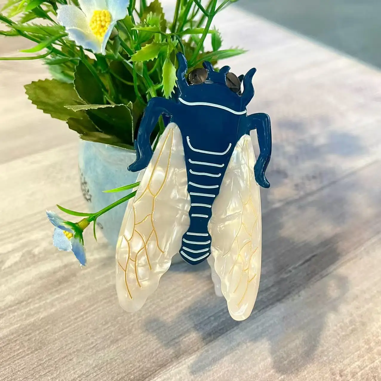 

NEW Cartoon Animal Series Cicada Owl Hair Claw Eco-friendly Acetate Claw Clip Trendy Hair Clips for Women Girls Hair Accessories