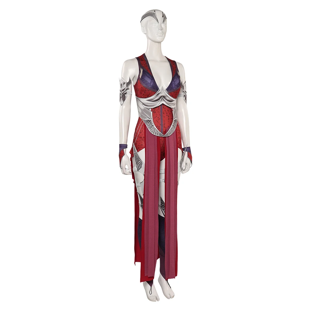 Nitara-Robe de Cosplay pour Femme, Jeu Mortal Roleplay, Costume Kombat, Vêtements Fantaisie, Tenues de Ceinture, Halloween, ixde Carnaval, Trempé