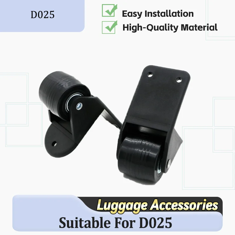 

For D025 All Terrain Luggage Replacement Wheels TPU Wear-Resistant Steel Bearing Suitcase Accessories