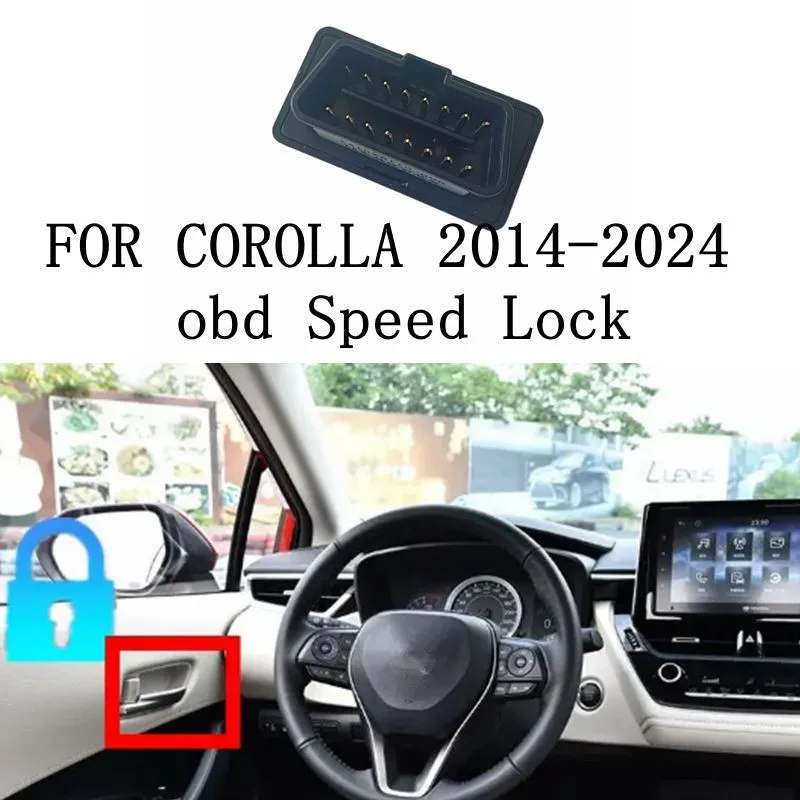 Car Automatic OBD Speed Door Lock Close Locking Device Auto Closer Open Unlock for Toyota Corolla E210 2014-2022 Plug And Play