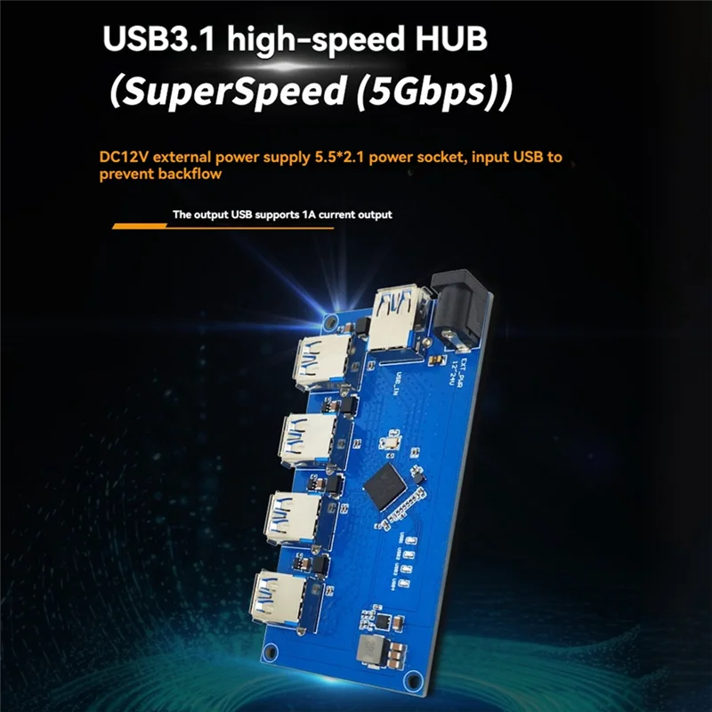 Efficiënte VL817 USB3.1 HUB-module 1 tot 4-poorts USB HUB USB-uitbreidingsmodule