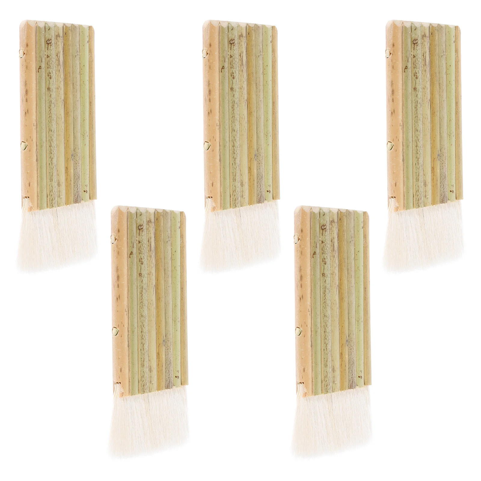 

5pcs Paint Brush Wool Stitch Painting Watercolor Latex Artists Wide Wash Sizing Gluing Pottery Painting
