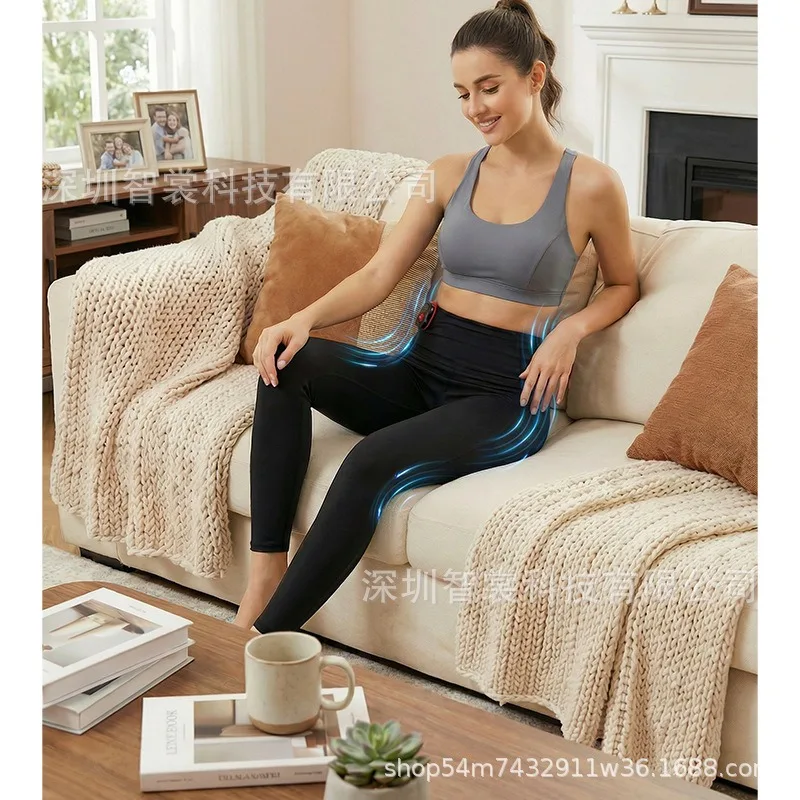 EMS Micro-current Fitness Clothes,    Pulse Lazy Training Yoga Pants Physiotherapy Shaping Smart Thin Legs