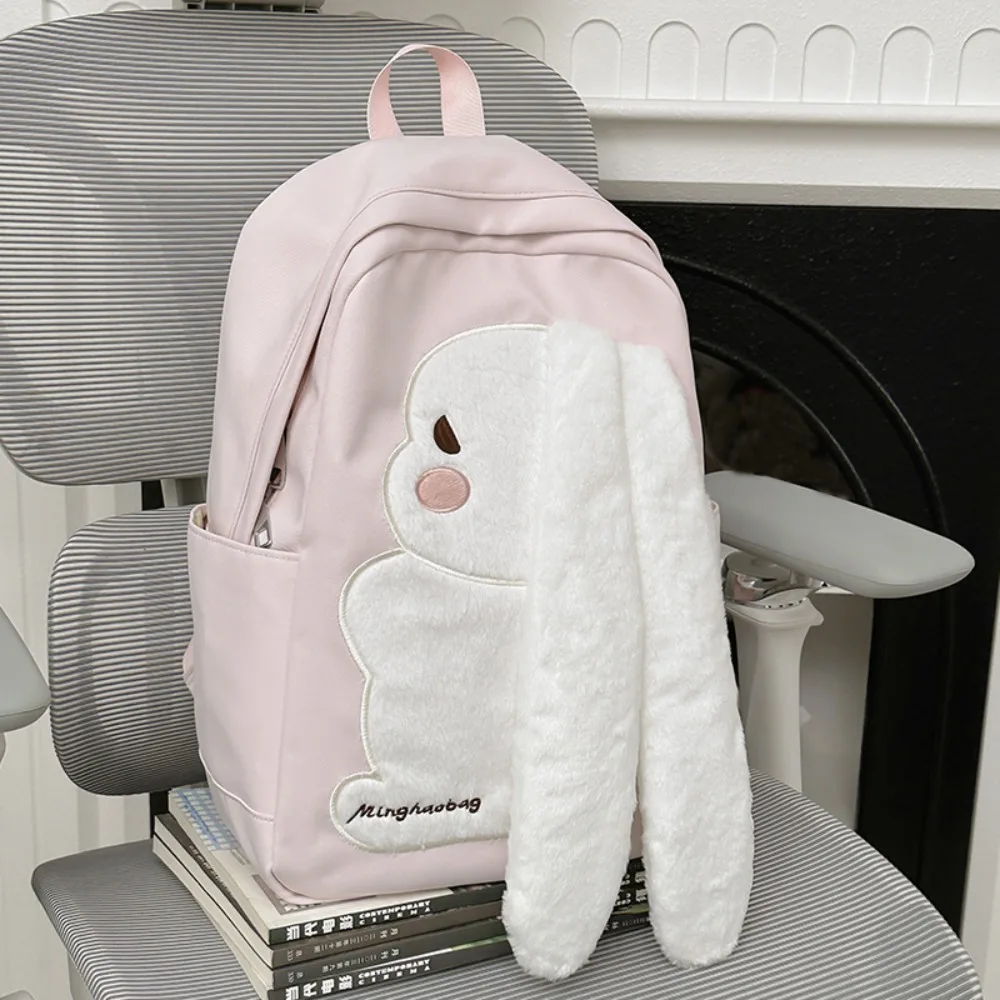 Stylish Large Capacity Student Schoolbag Soft Nylon Lightweight Book Bags Casual Daypack For School
