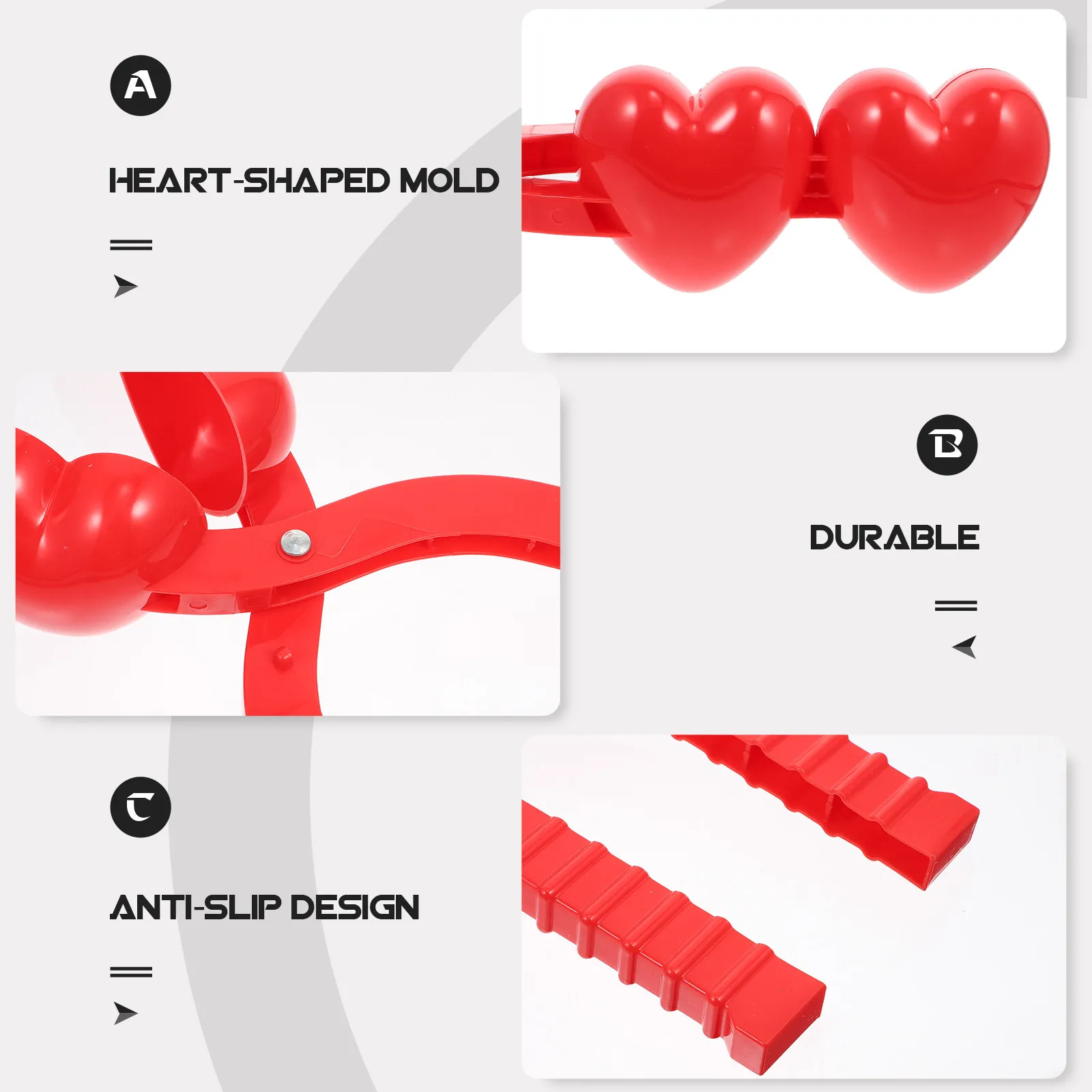 

2 шт. прочных зажимов для снега для быстрого изготовления зимних уличных игрушек, держателей для детских игрушек на снегу