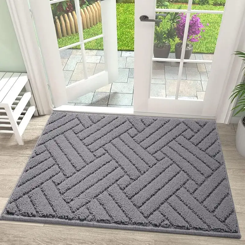 Door Mat Indoor Doormat,Entryway Rug Door Mats Non-Slip Rubber Backing,Low-Profile Entrance Rugs, Absorbent Resist Dirt Doormats