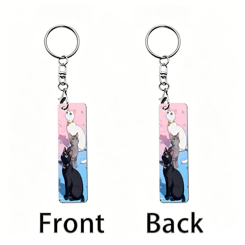 Sailor Moon Acrylic Keychain Backpack Anime Figures Two-dimensional Peripheral Keyring Pendant Decorative Ornament Keychains - view 2