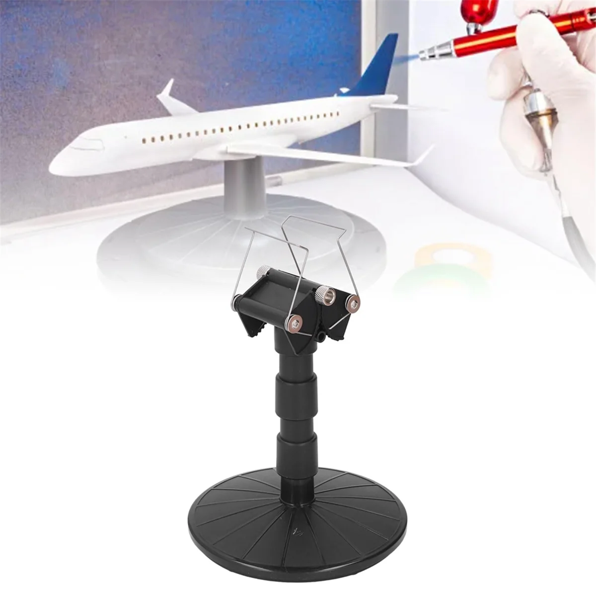 ABXK -Work Painting Stand, Model Painting Stand Base Holder, Adjustable Height -Work Painting Turn Table Stand