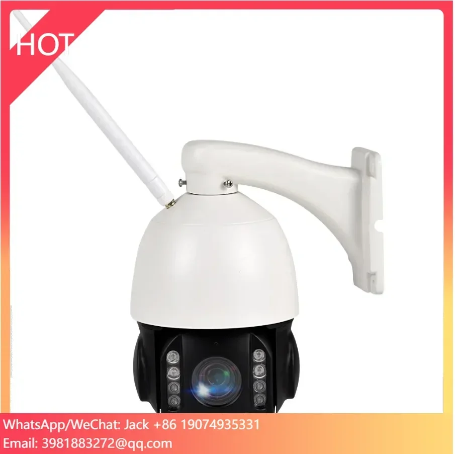 JideTech Wifi 8MP 20X 4K Auto Tracking Vehicle Detection Color Night Vision IP Outdoor CCTV PTZ Security System Wireless Camera